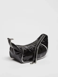 Hug patent-leather bag