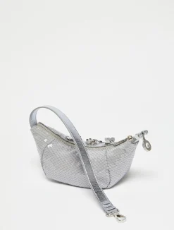 Hug sequinned mini hobo bag