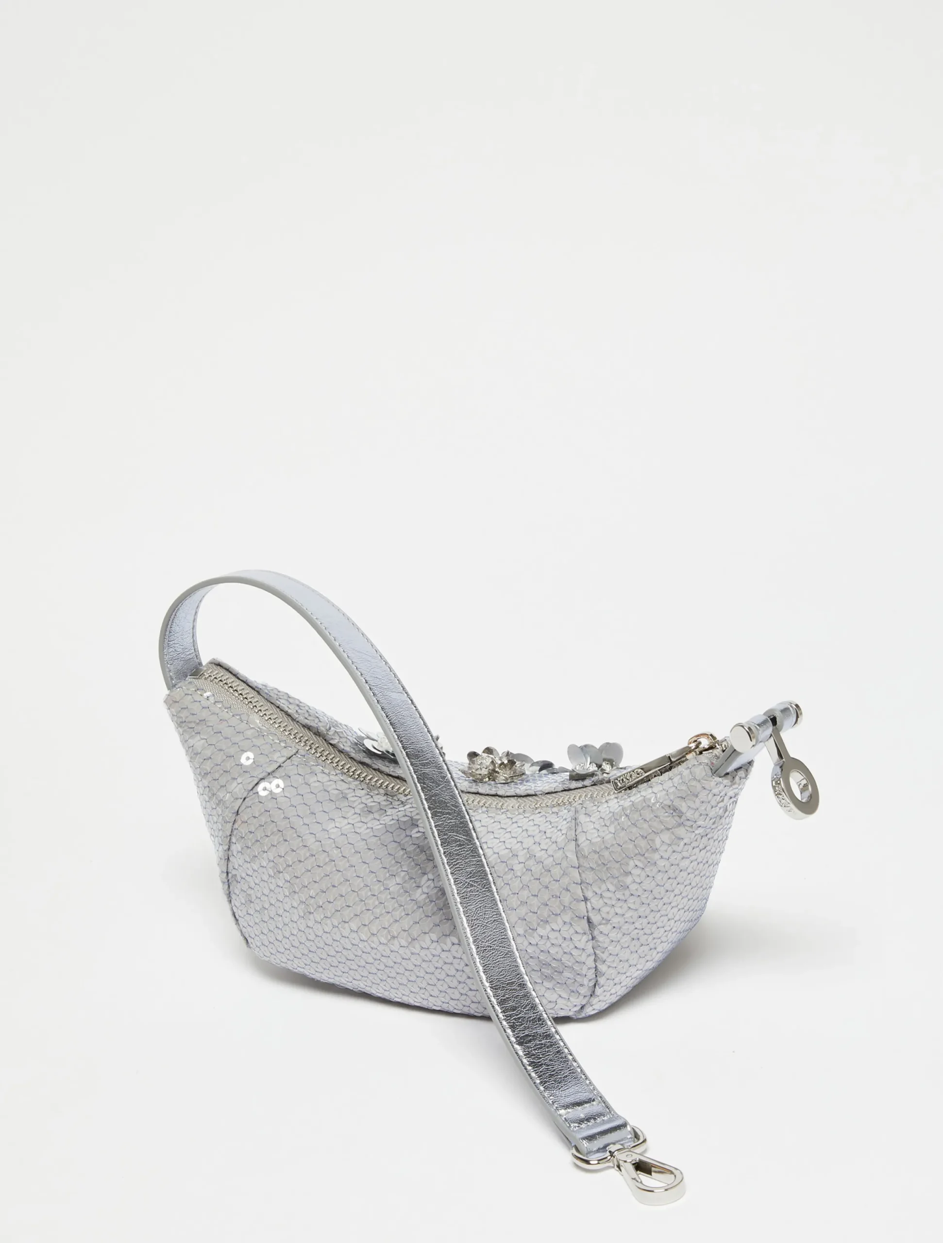 Hug sequinned mini hobo bag
