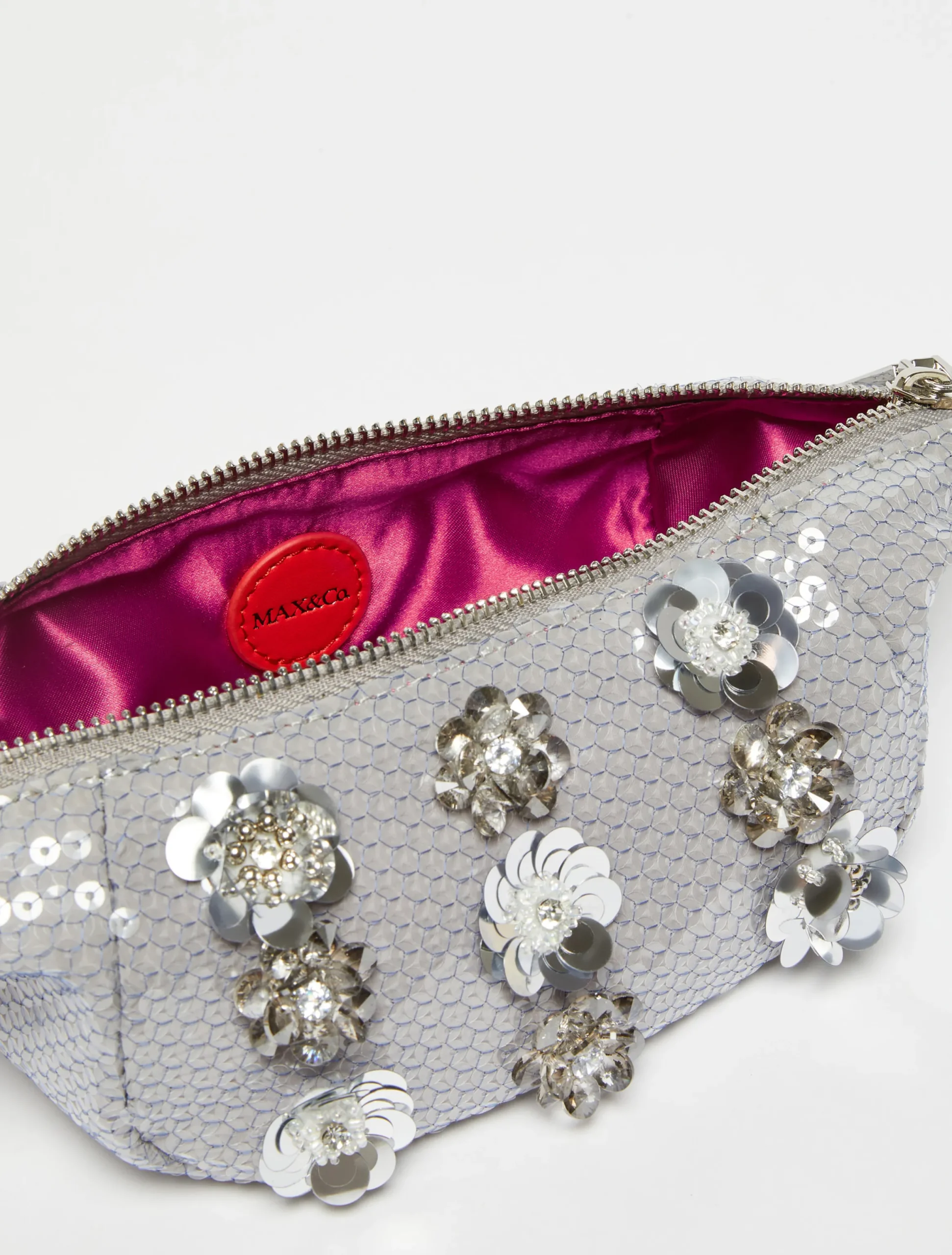 Hug sequinned mini hobo bag