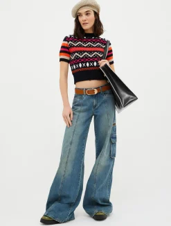 Jacquard knitted jumper