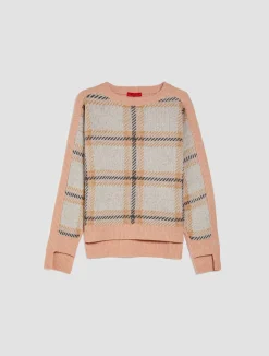 Jacquard pure wool jumper