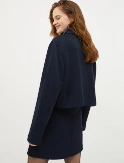 Jersey and satin jacket