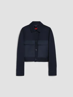 Jersey and satin jacket
