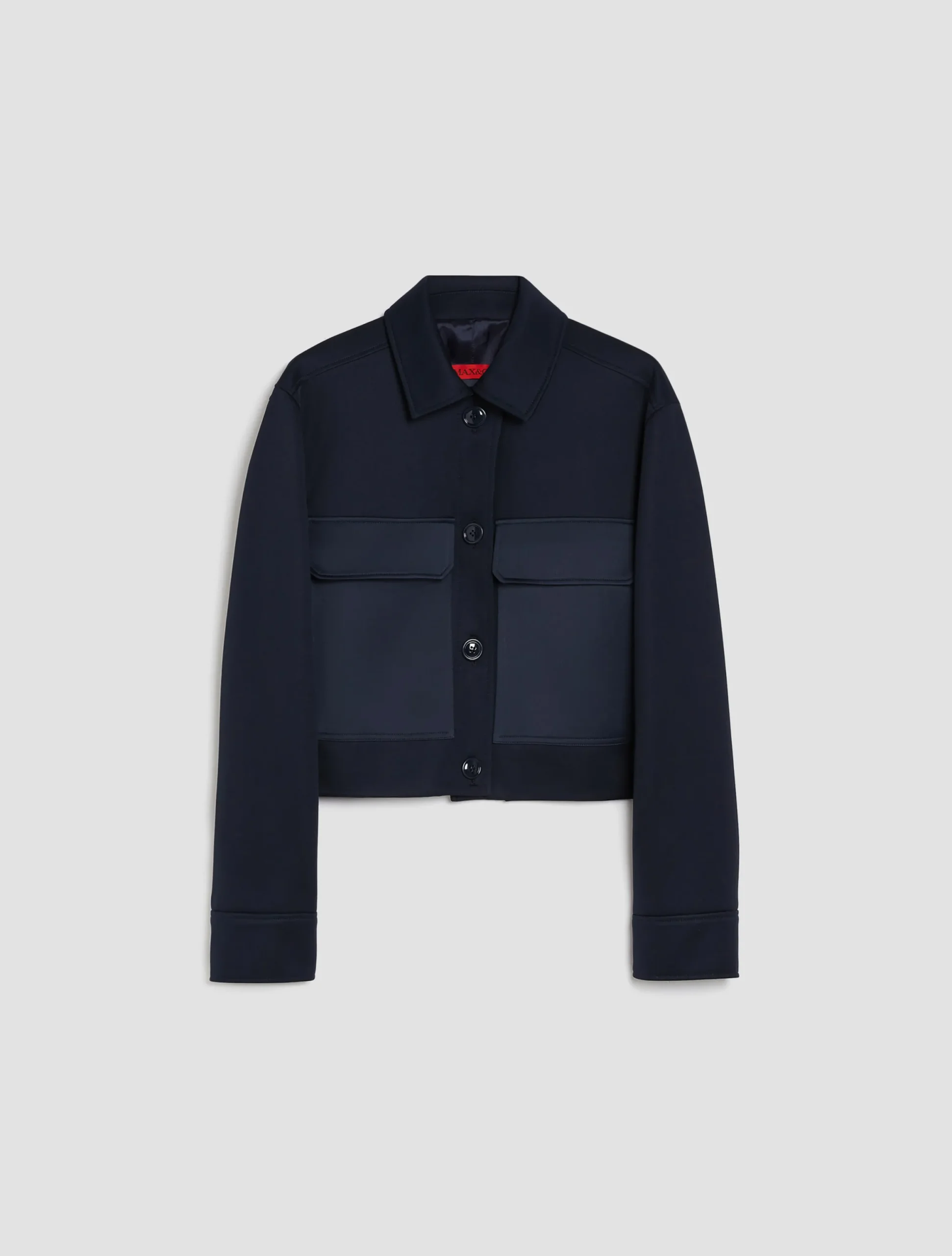 Jersey and satin jacket