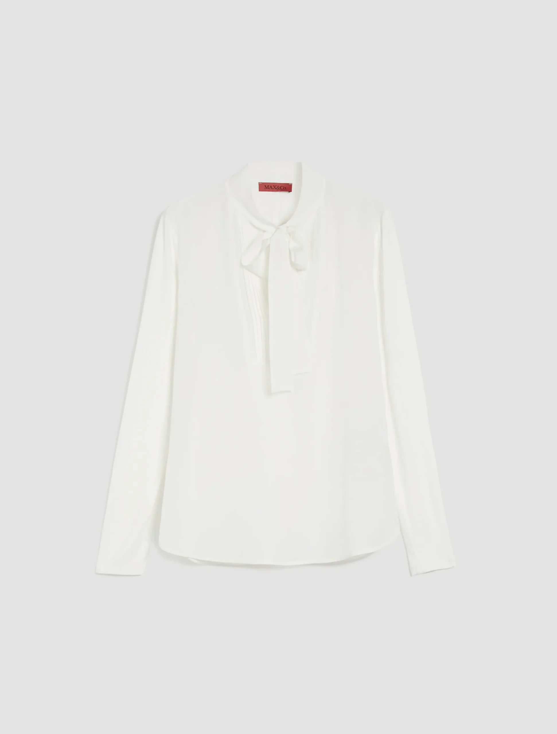 Jersey and silk blouse