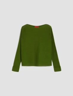 Jumper with horizontal ribbing