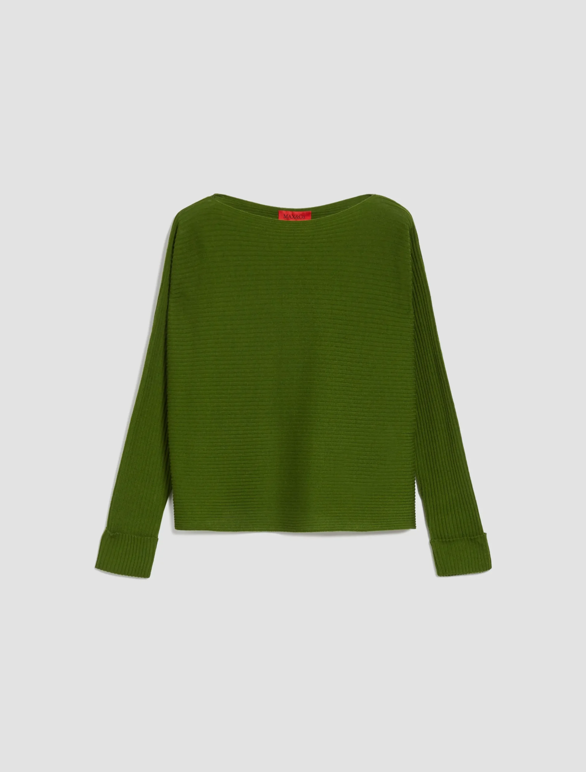 Jumper with horizontal ribbing