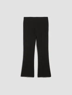 Kick-flare stretch trousers