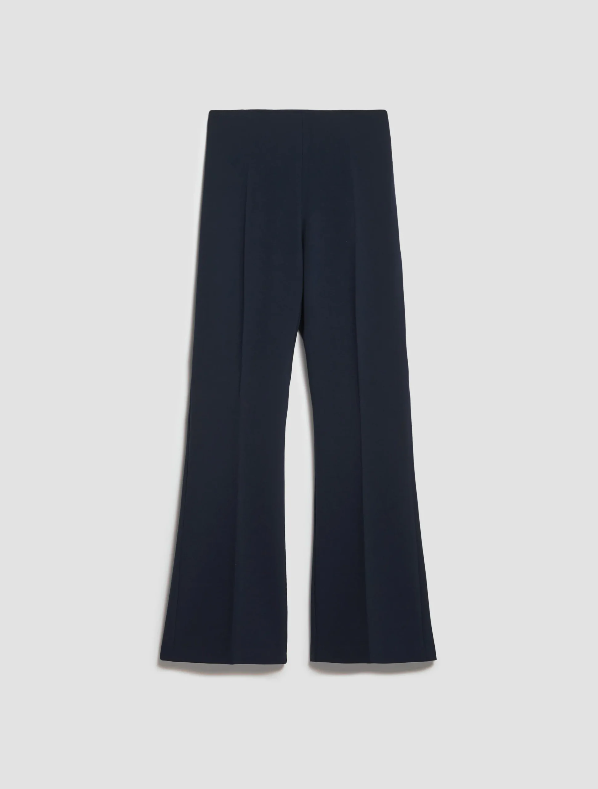 Kick-flare stretch trousers