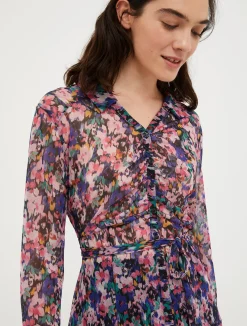 Lightweight crêpe-jersey shirt