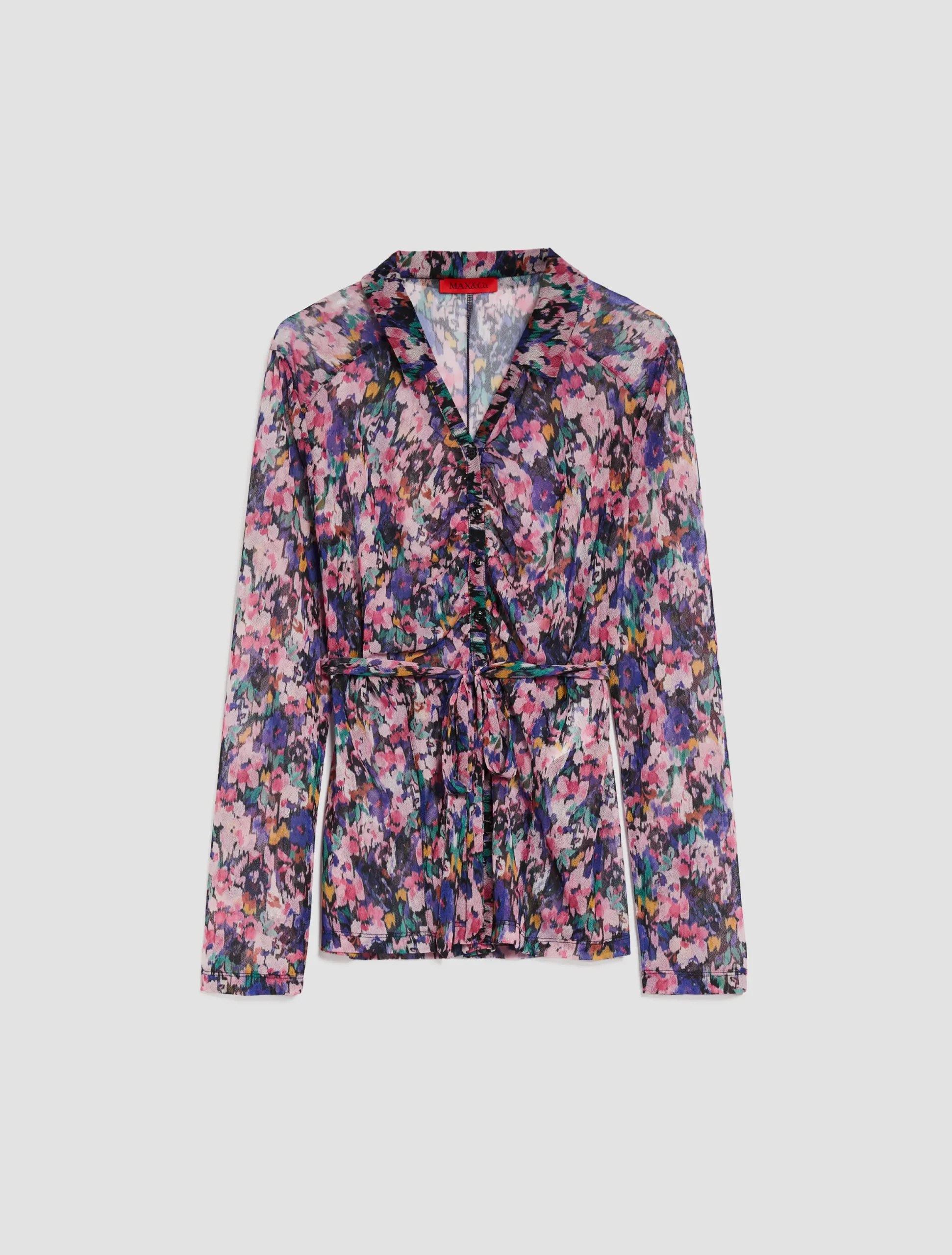 Lightweight crêpe-jersey shirt
