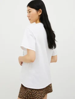Logo-embroidered cotton T-shirt