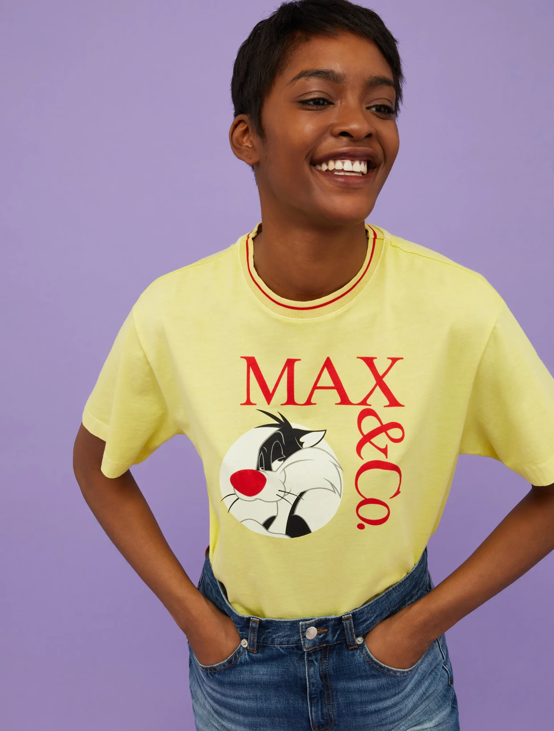 Logo-print T-shirt MAX&Co. with Looney Tunes