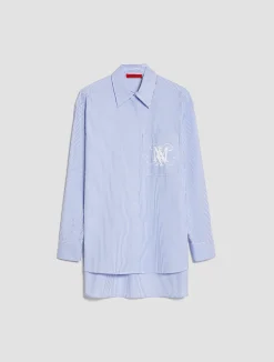 Longline hand-painted shirt