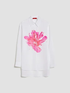 Longline hand-painted shirt