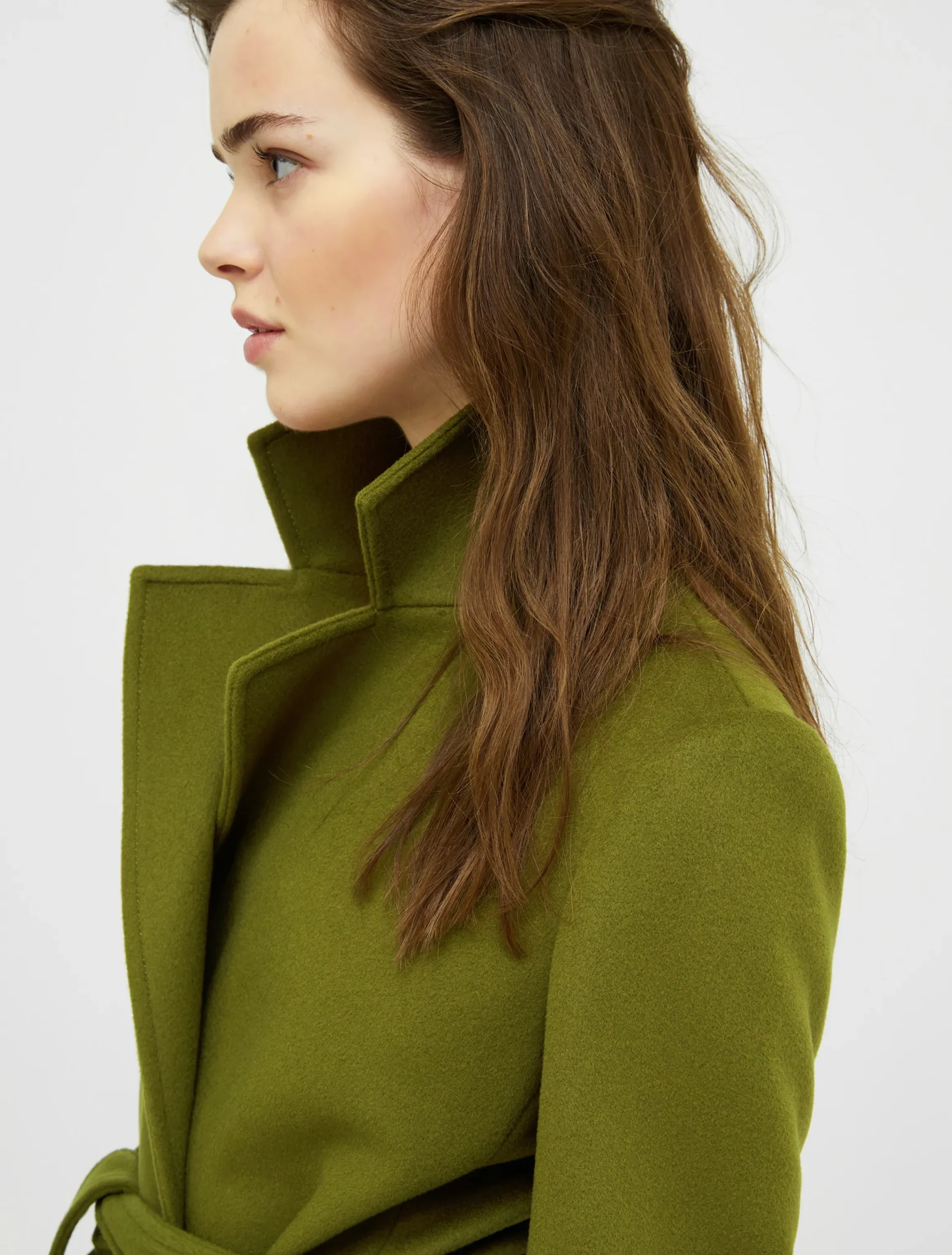 Longrun wool-drap coat