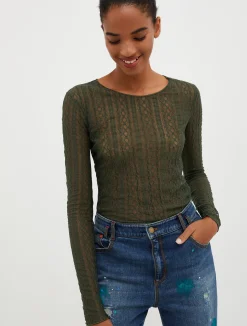 Long-sleeved jersey T-shirt