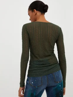 Long-sleeved jersey T-shirt