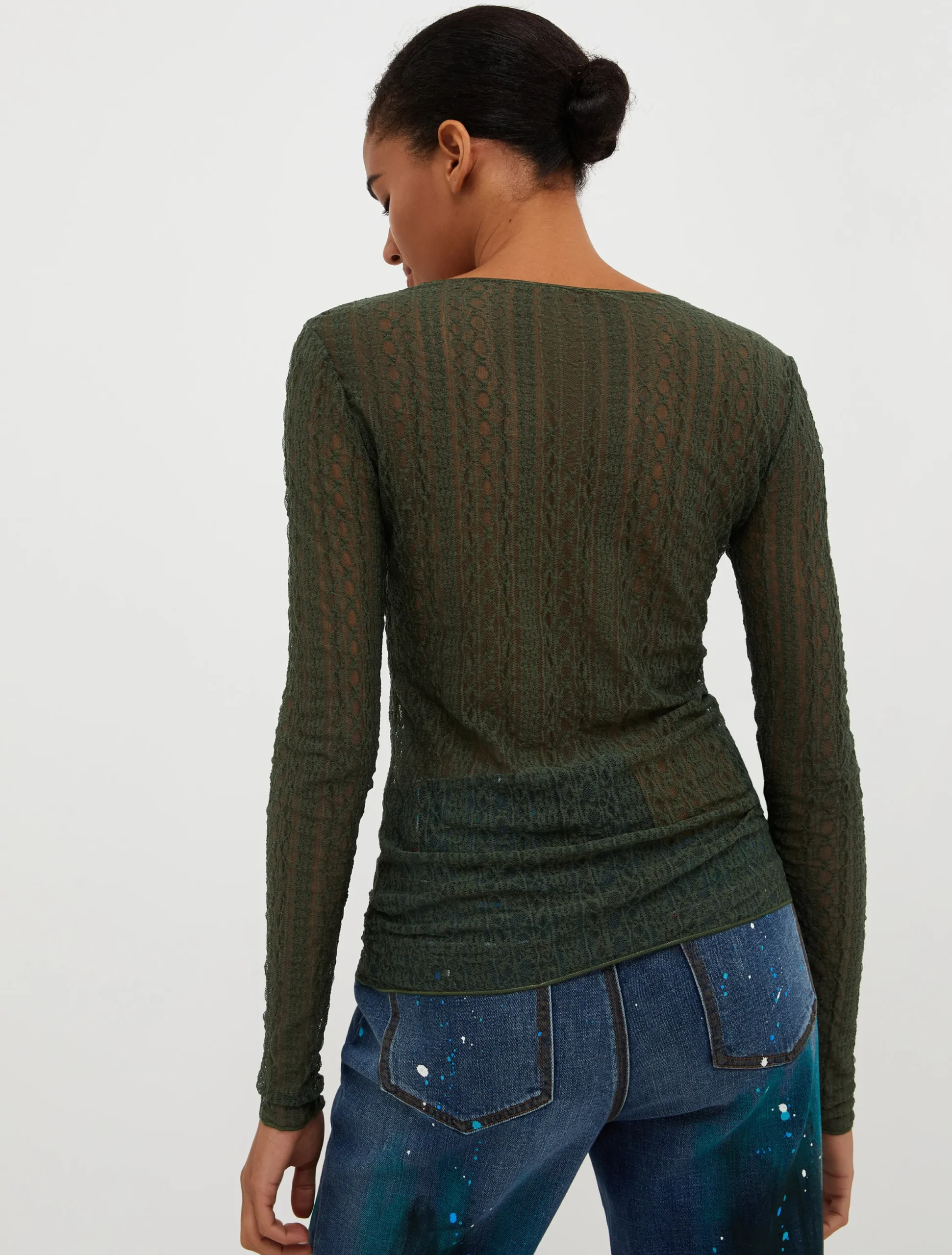 Long-sleeved jersey T-shirt