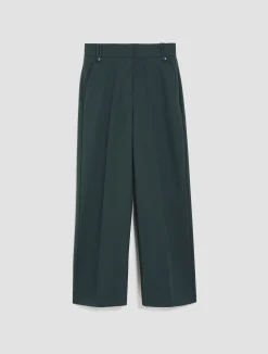 Loose-fit canvas trousers