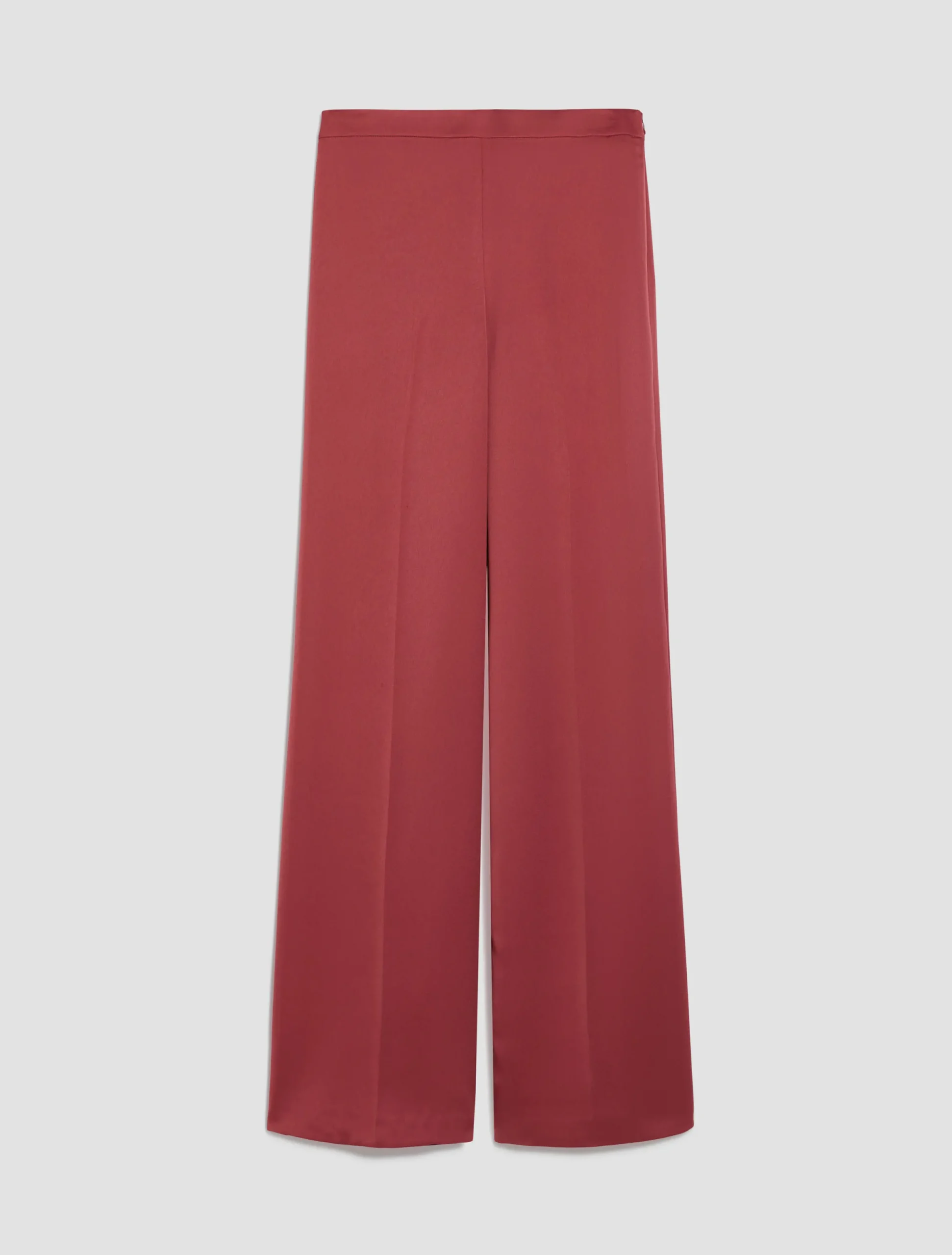 Loose-fit satin trousers