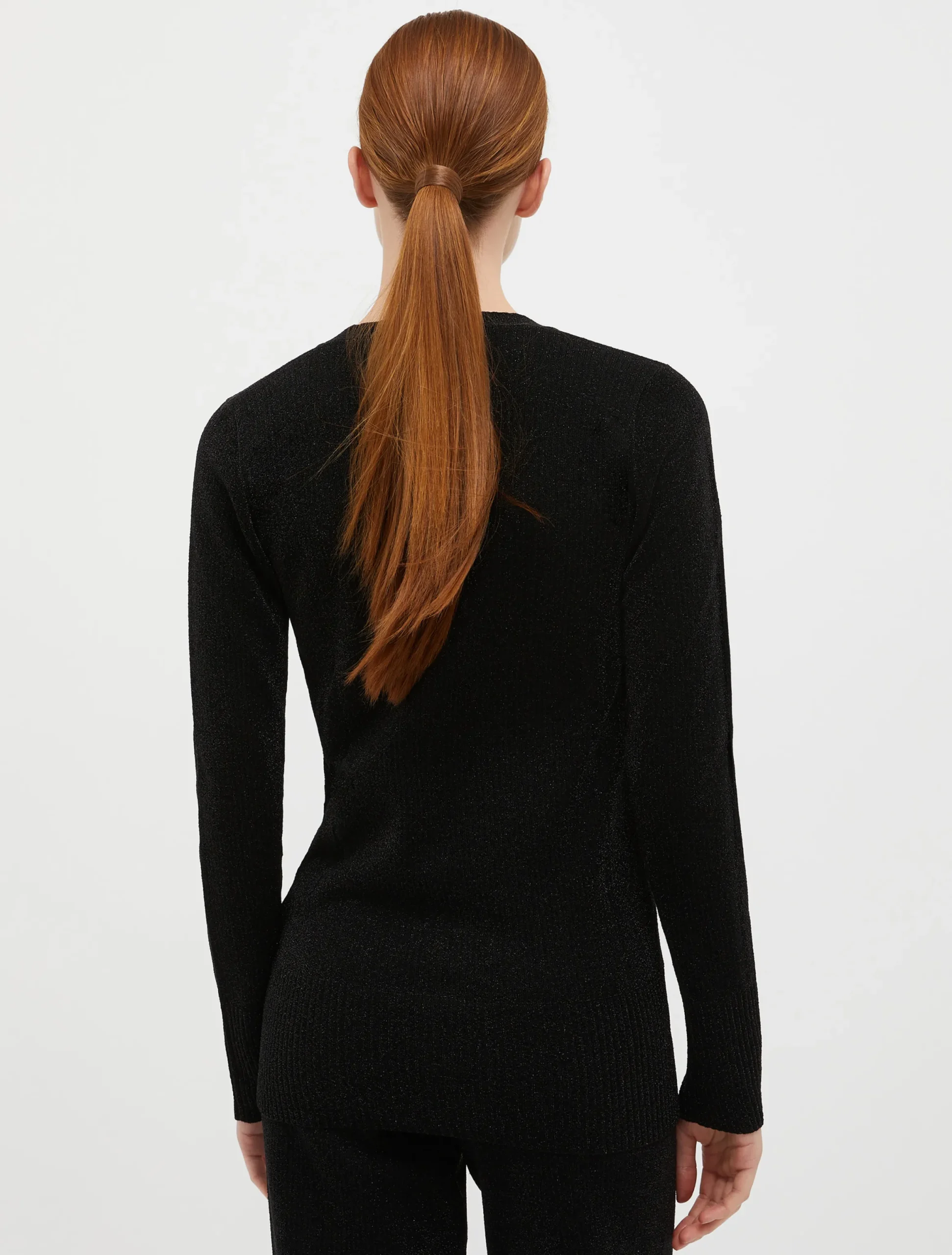 Lurex knitted cardigan