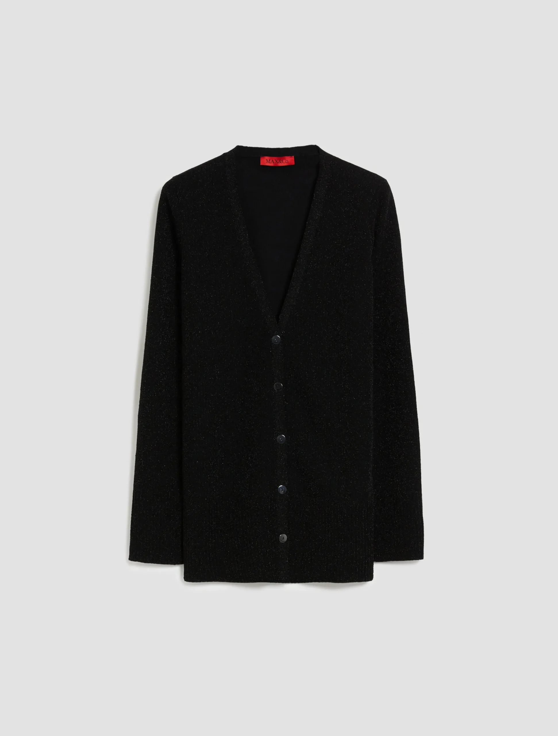 Lurex knitted cardigan
