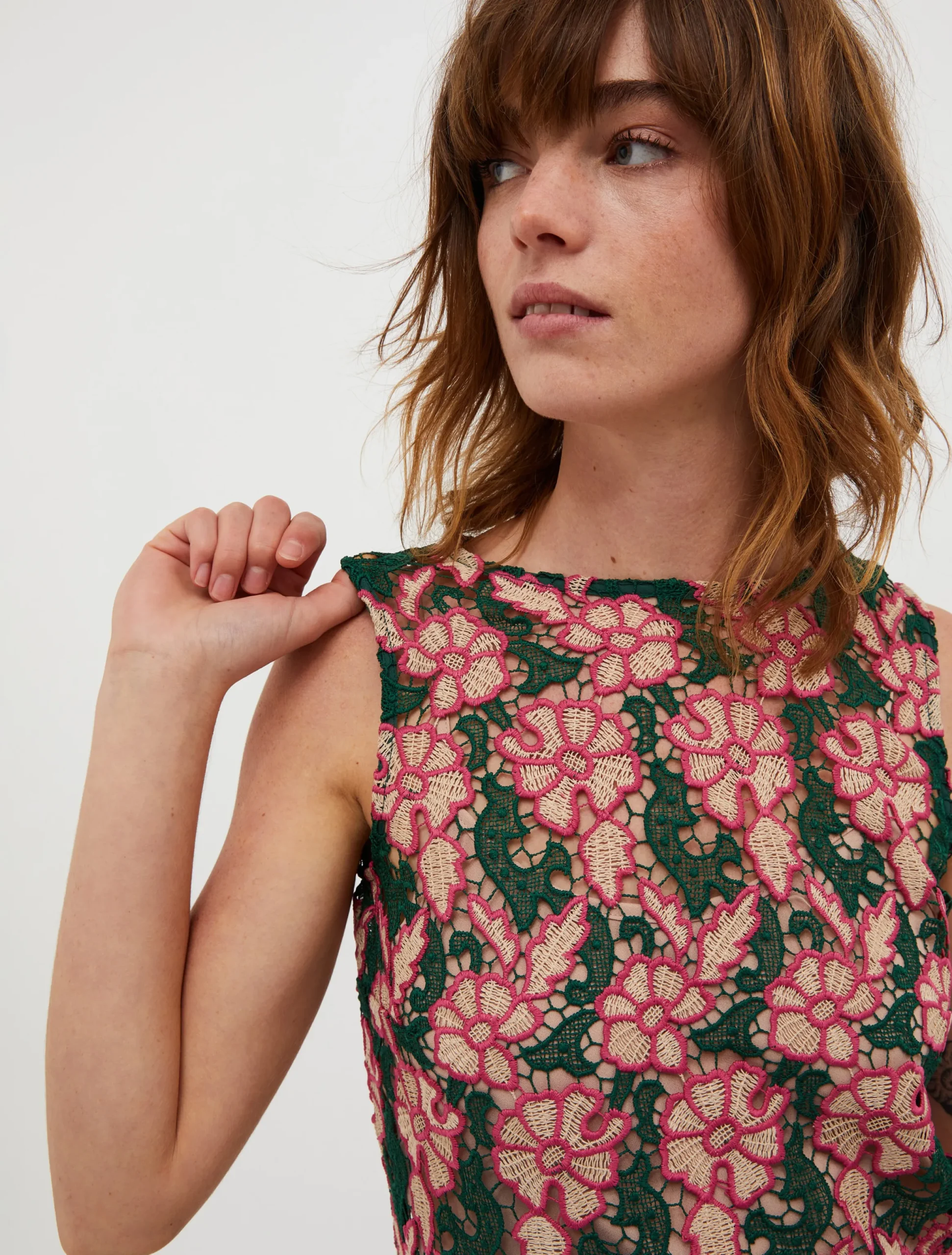 Macramé tunic dress