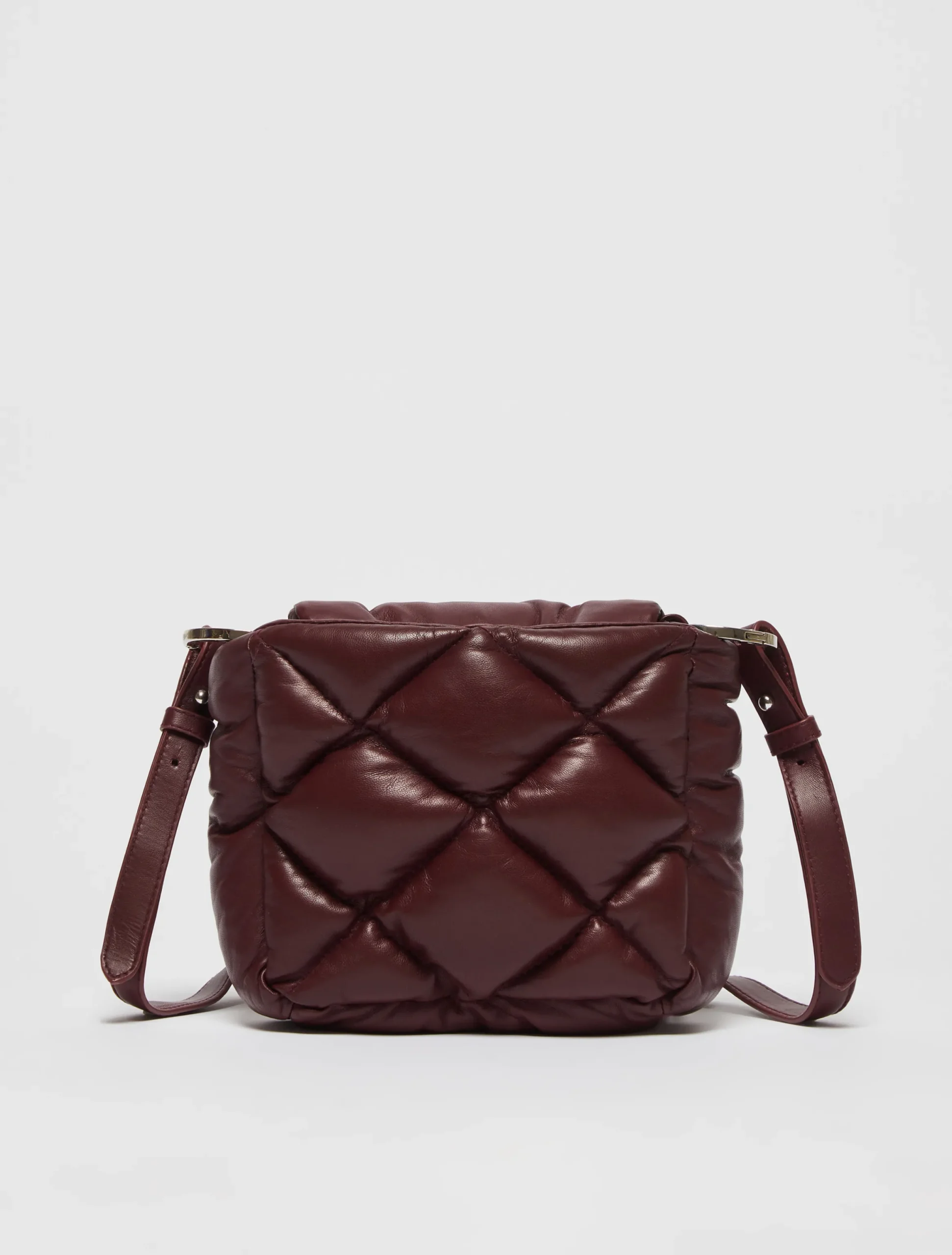 Matelassé nappa-leather mini bag