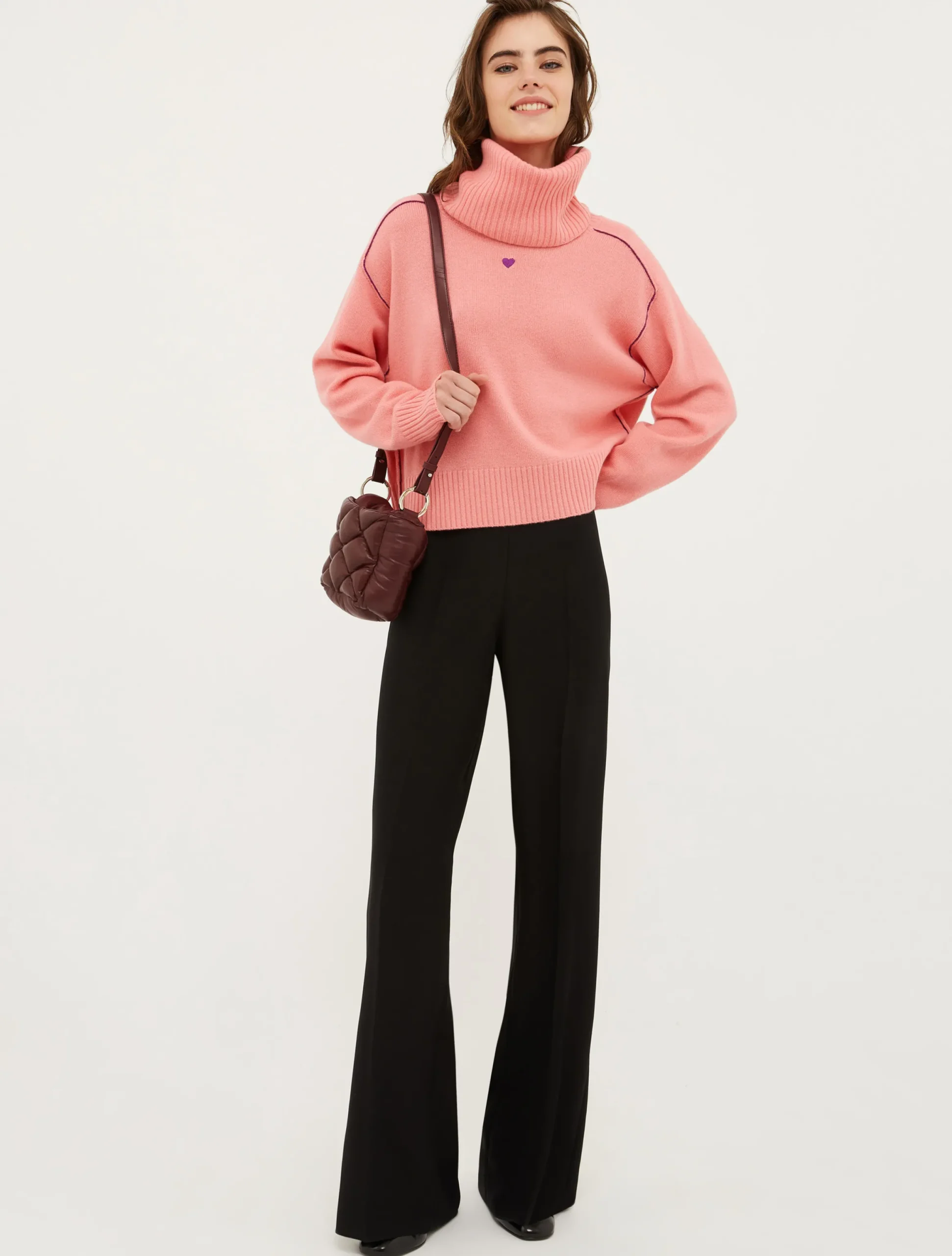Matelassé nappa-leather mini bag