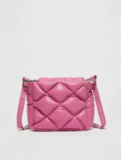 Matelassé nappa-leather mini bag