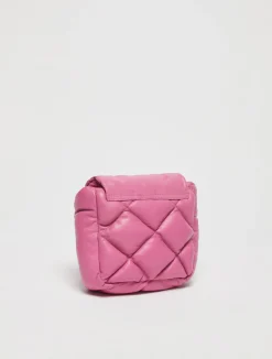 Matelassé nappa-leather mini bag