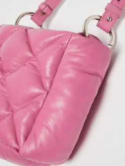 Matelassé nappa-leather mini bag