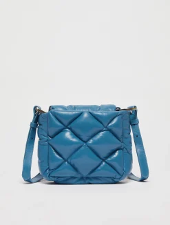 Matelassé nappa-leather mini bag