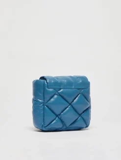Matelassé nappa-leather mini bag