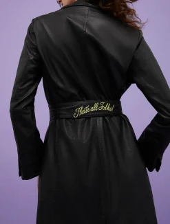 MAX&Co. with Looney Tunes nappa-leather coat