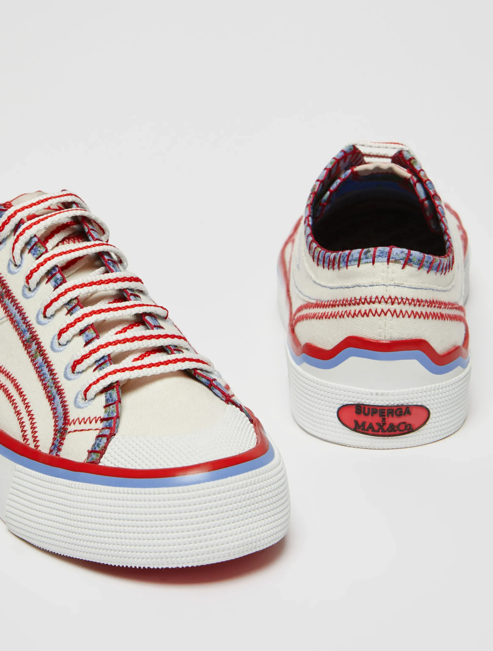 MAX&Co. with Superga canvas trainers