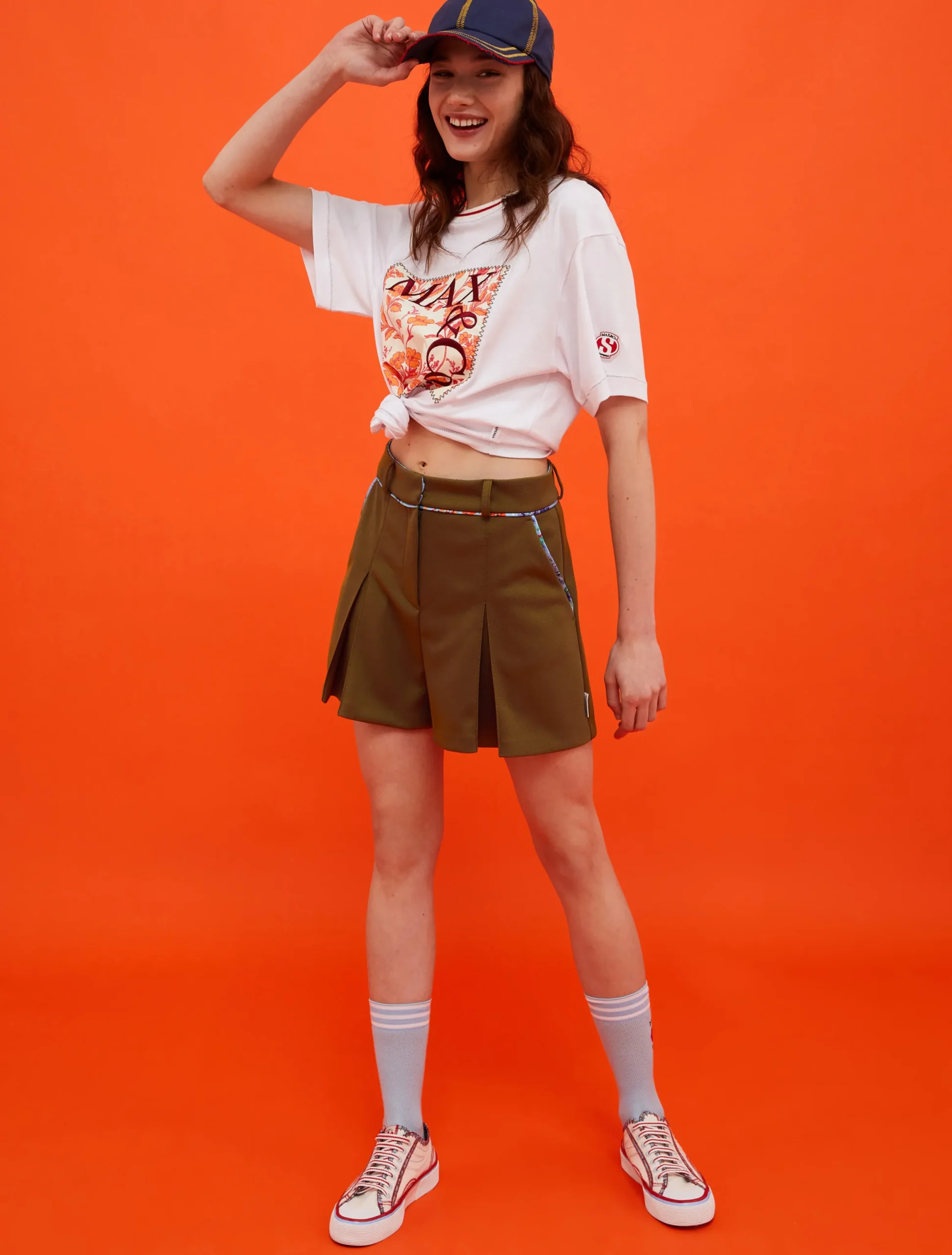 MAX&Co. with Superga canvas trainers