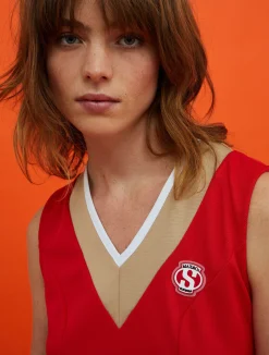 MAX&Co. with Superga cotton-piqué dress