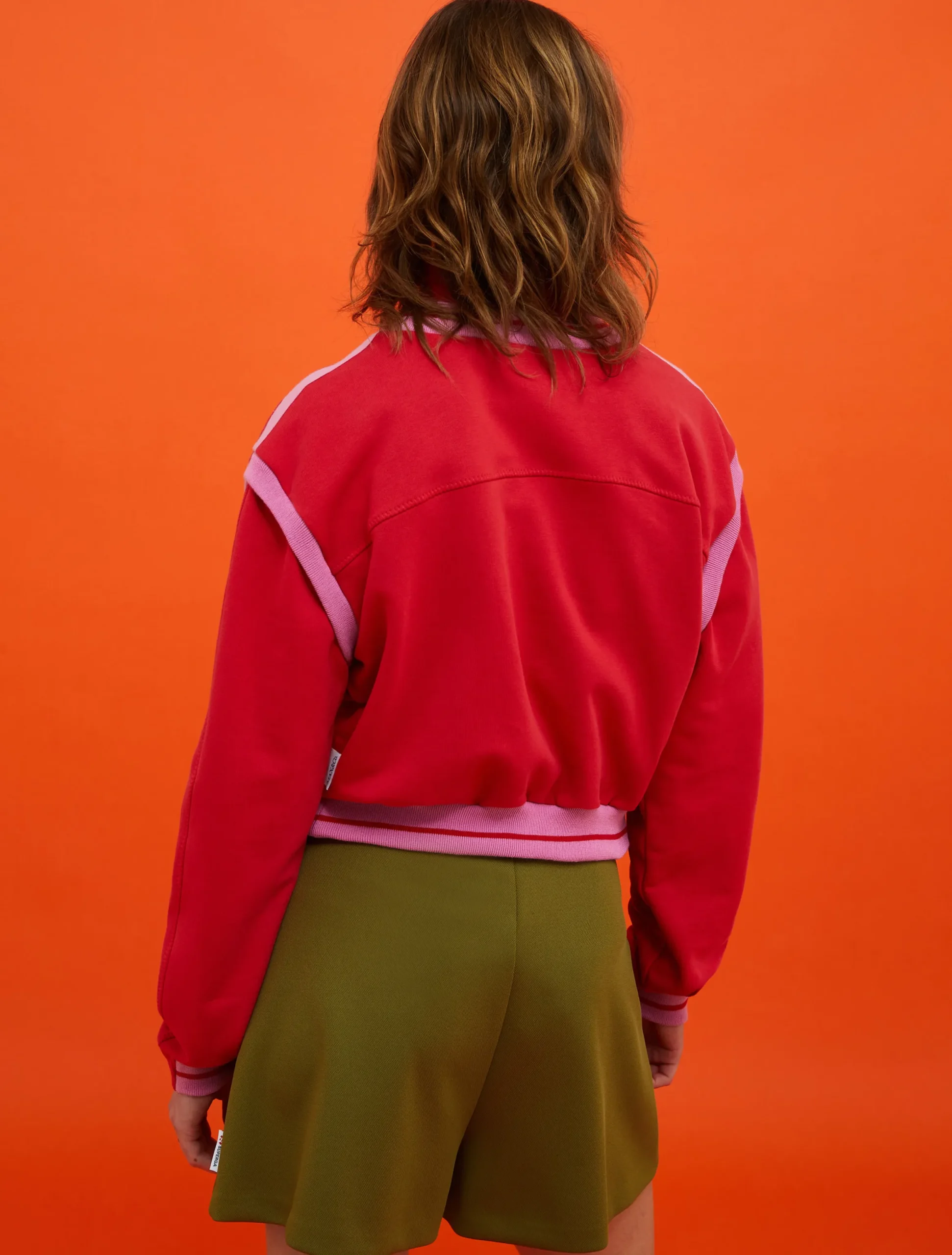 MAX&Co. with Superga fleece bomber jacket