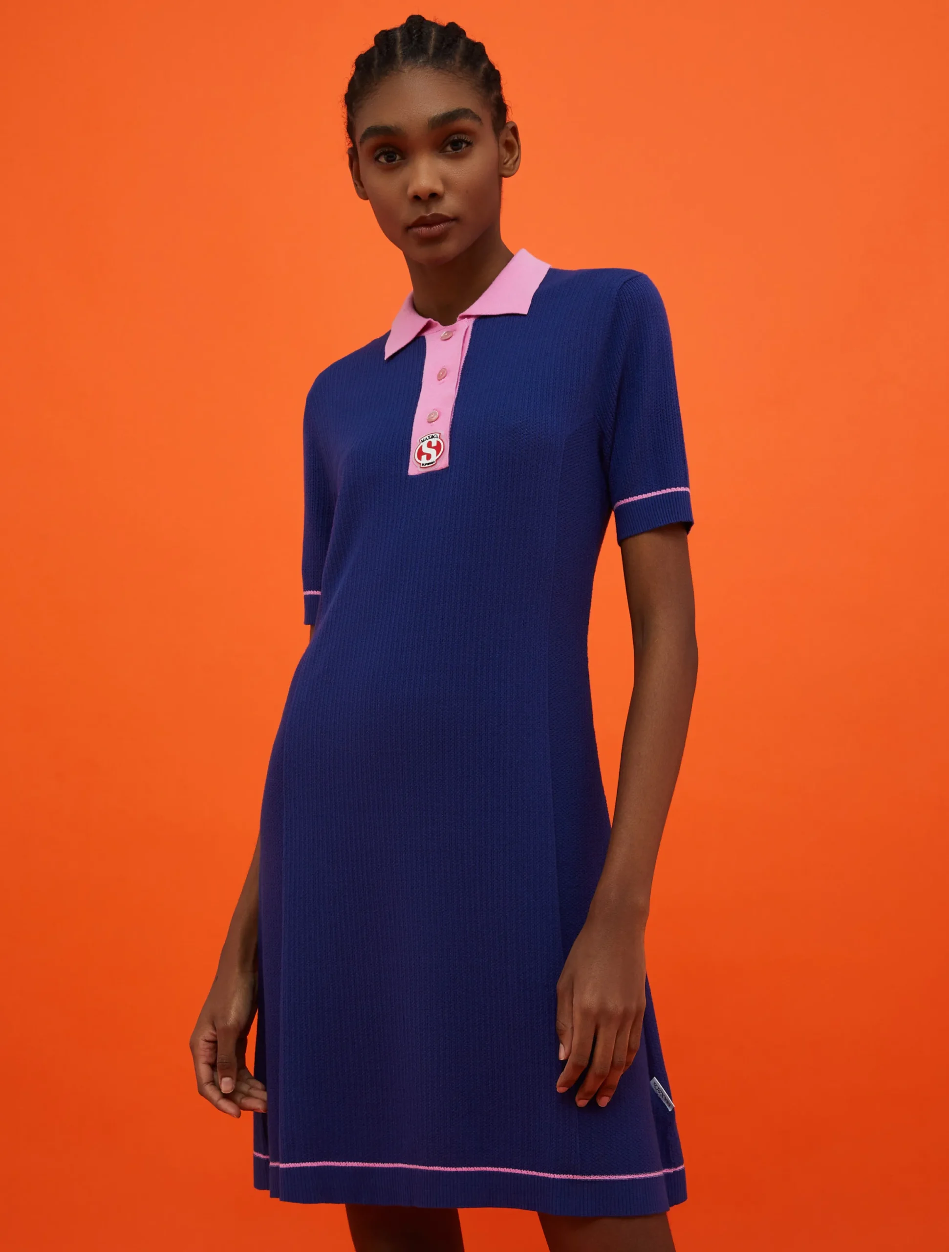 MAX&Co. with Superga knitted polo dress