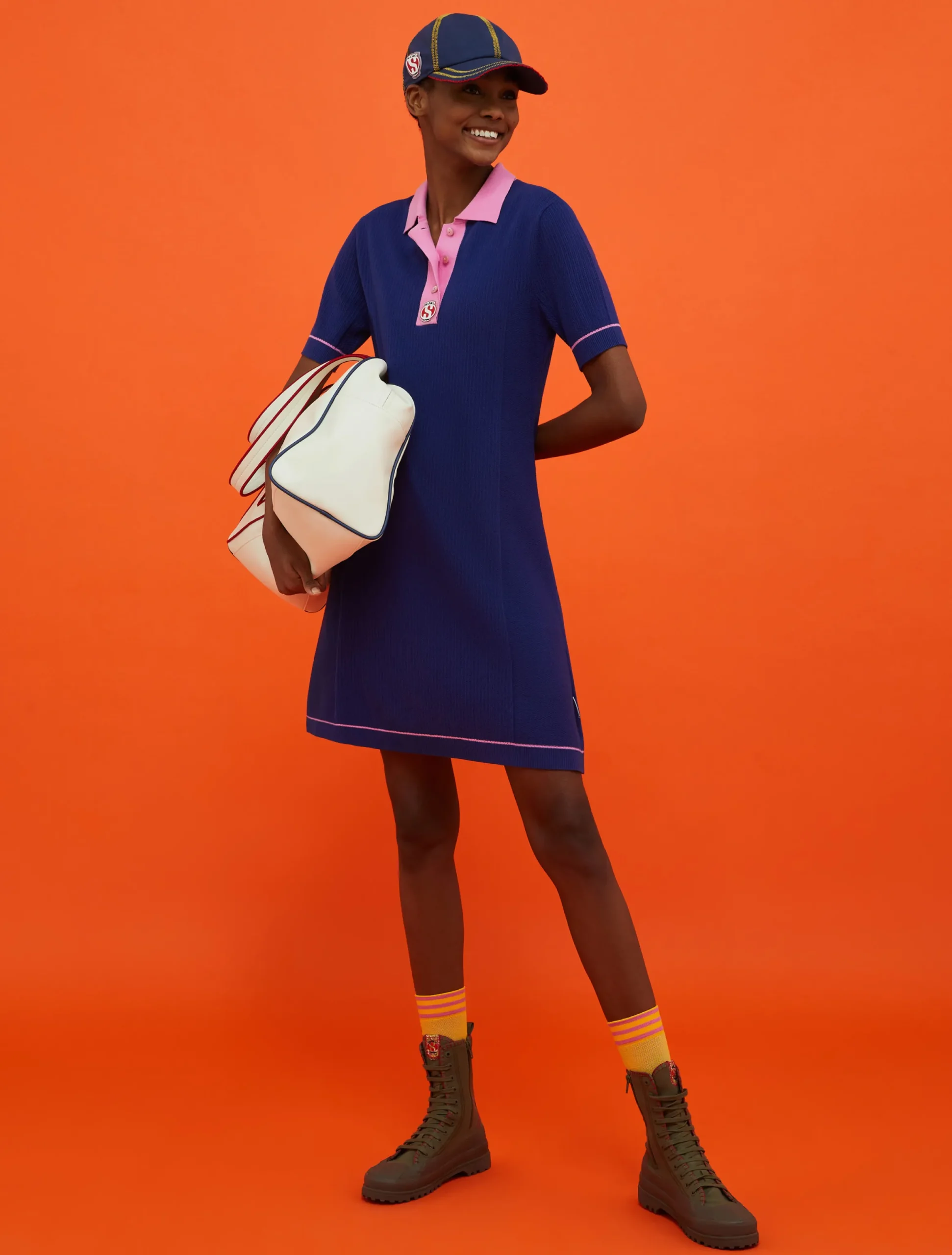 MAX&Co. with Superga knitted polo dress
