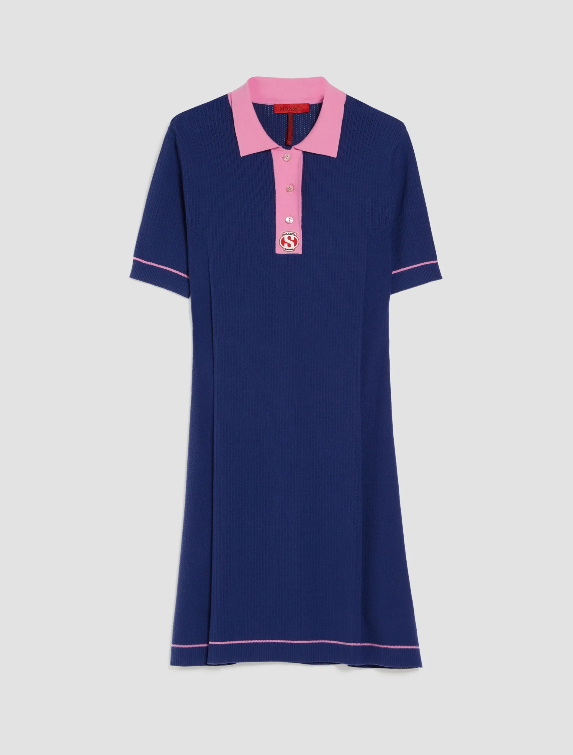 MAX&Co. with Superga knitted polo dress