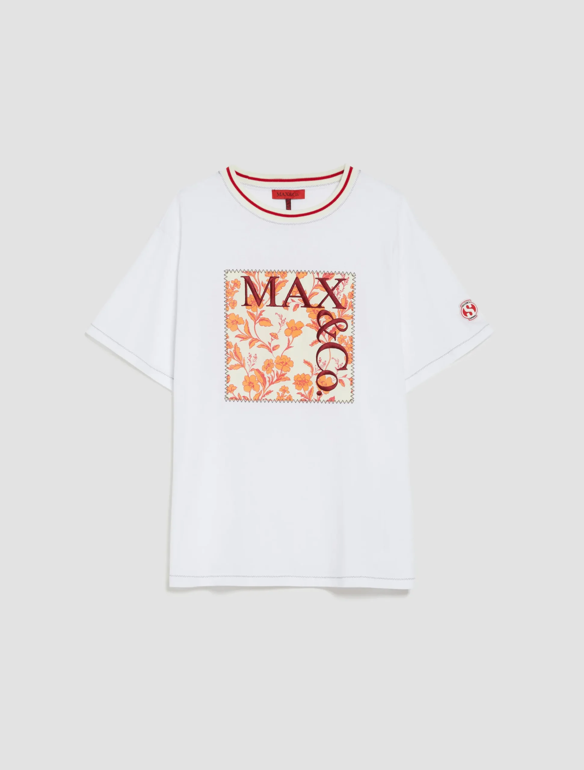 MAX&Co. with Superga logo-embroidered T-shirt