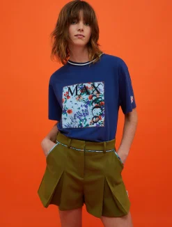 MAX&Co. with Superga logo-embroidered T-shirt