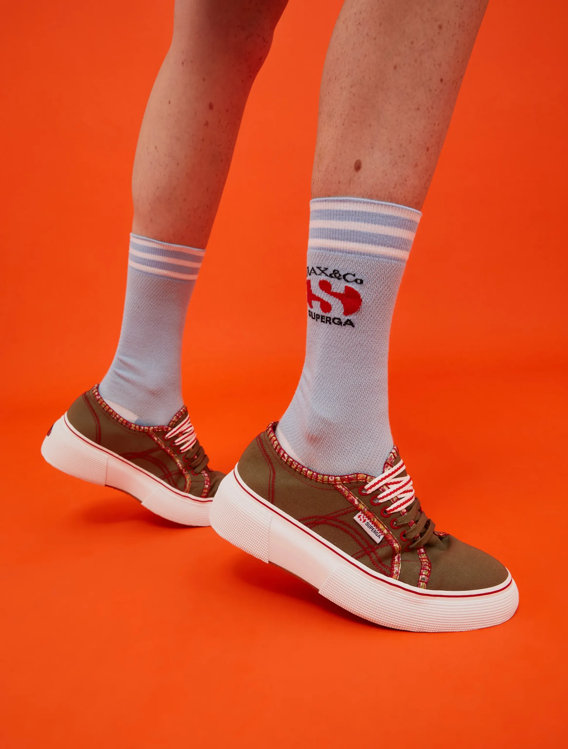 MAX&Co. with Superga patterned trainers