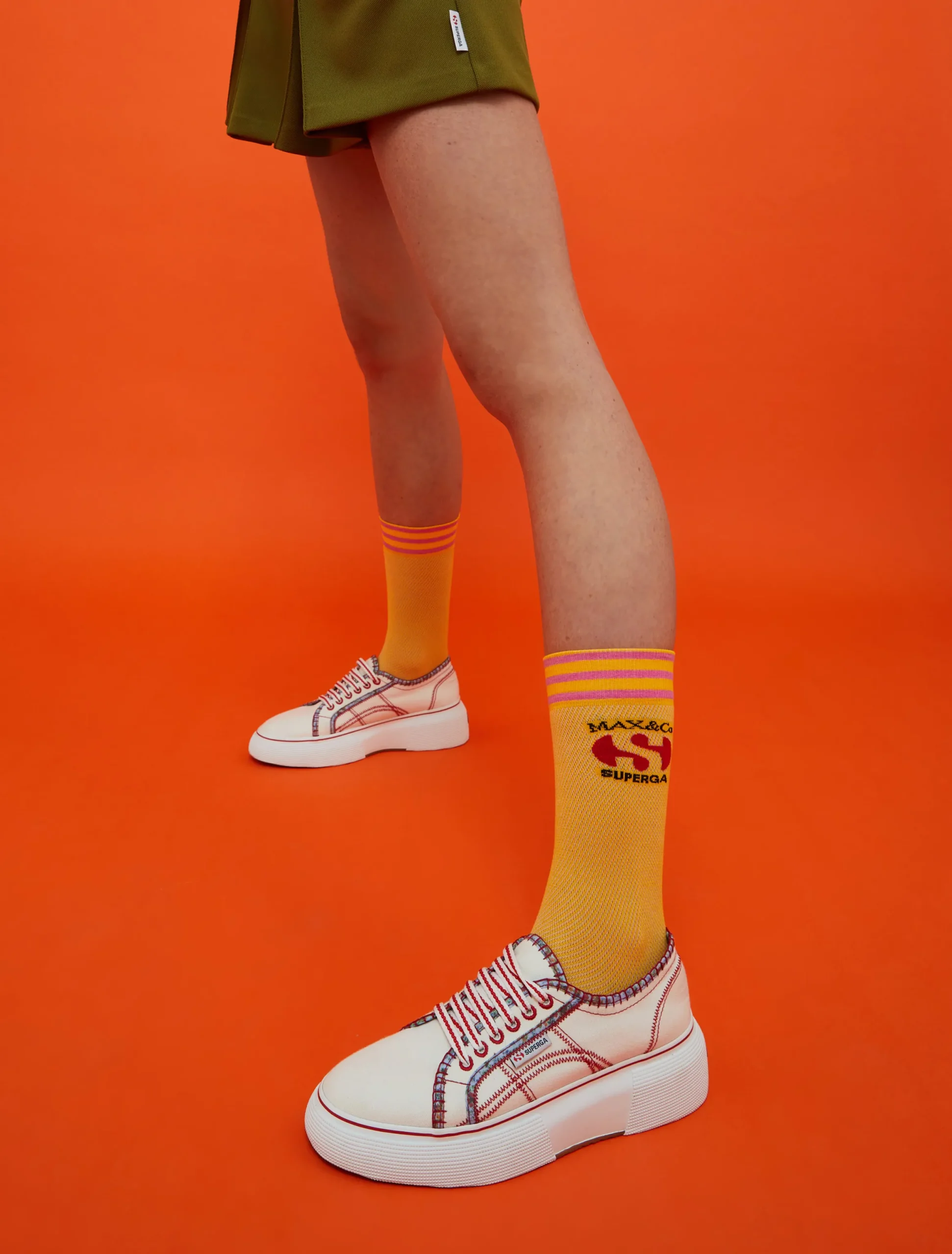 MAX&Co. with Superga patterned trainers
