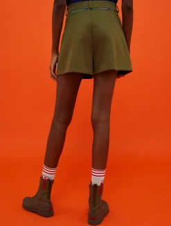 MAX&Co. with Superga pleated shorts