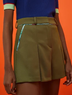 MAX&Co. with Superga pleated shorts